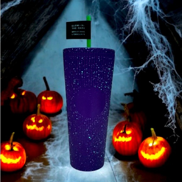 Starbucks Halloween Purple Potion Glow In the Dark Tumbler Cup 24oz GITD 2024 - Picture 1 of 14